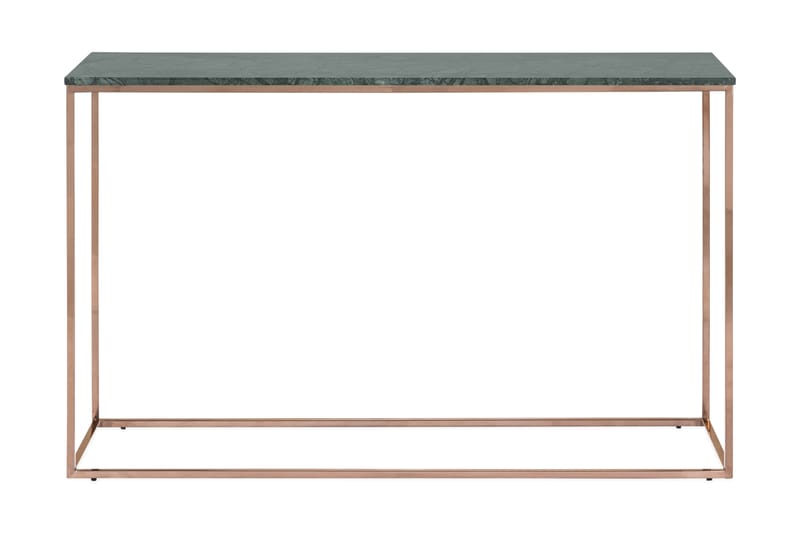 Avlastningsbord Titania 120 cm Marmor - Grön|Koppar - Konsolbord & hallbord - Avlastningsbord & sidobord - Marmorbord - Hallförvaring