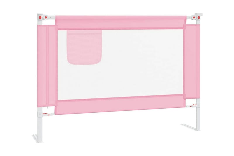 Sängskena för barn rosa 90x25 cm tyg - Rosa - Tillbehör barnsäng