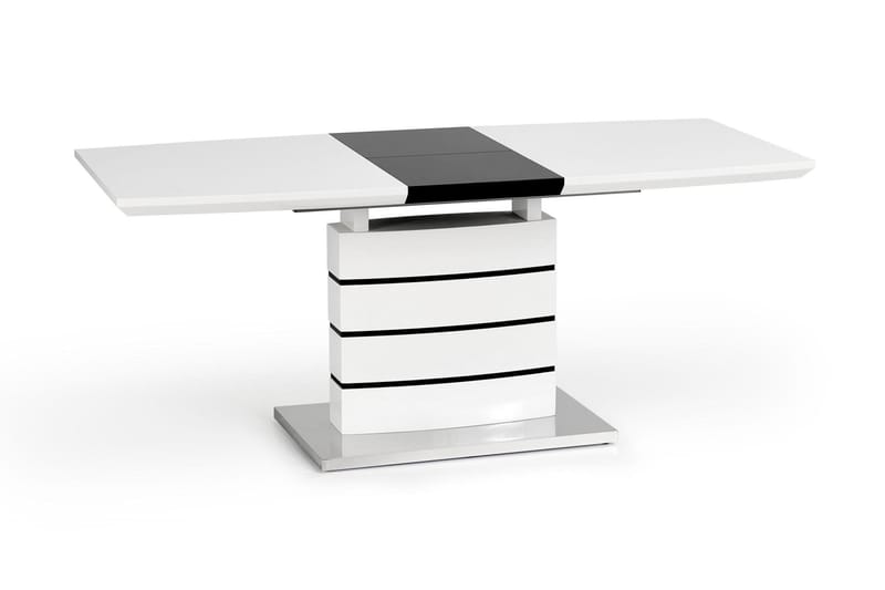 Matbord Fabela Förlängningsbart 140 cm - Vit|Svart - Matbord & k�öksbord