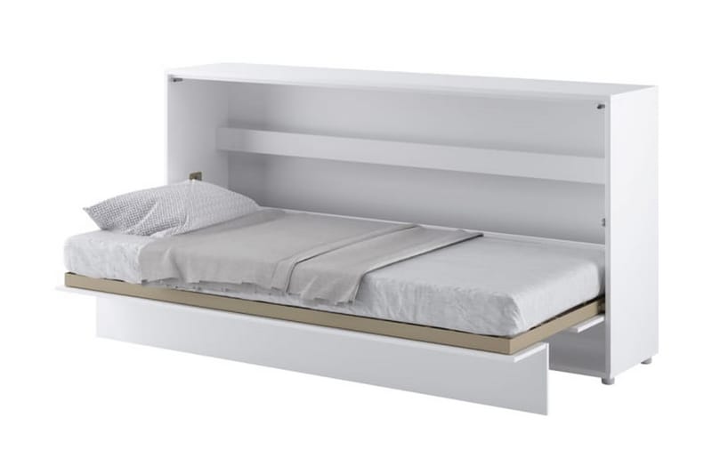 Sängskåp 90x200 cm Horisontellt Vit - Bed Concept - Sängskåp
