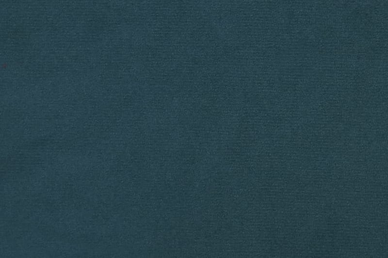 Vilstol med fotpall blå sammet - Blå - Fåtölj