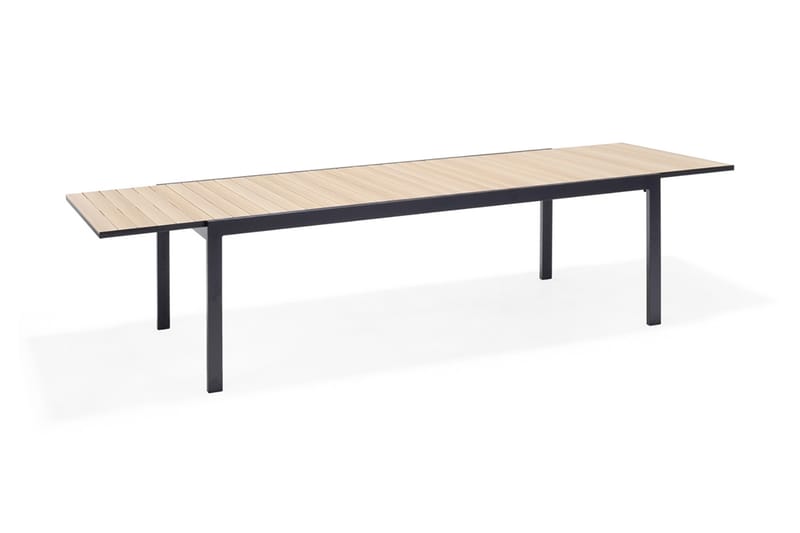 Förlängningsbart Matbord Panama 211 cm - Svart/Gul - Matbord utomhus
